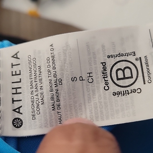 Athleta Malibu Bikini Top Small D-DD NWT - Picture 5 of 5